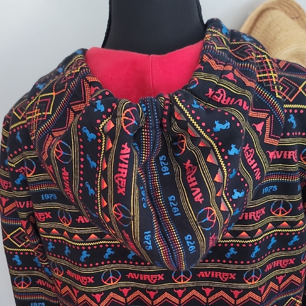 Avirex Women's Colorful Patterned Zip-Up Jacket - Picture 9 of 10